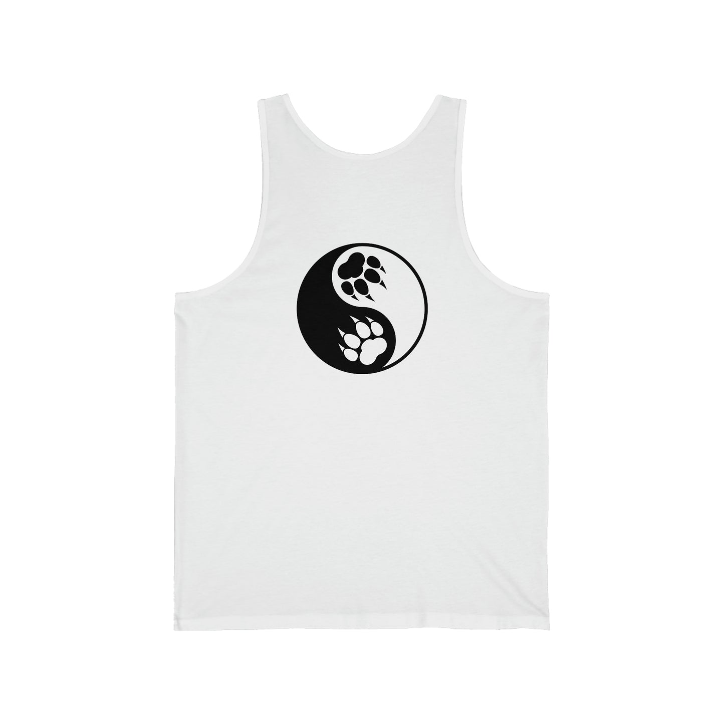 Yin Yang Paw Jersey Tank Top Shirt