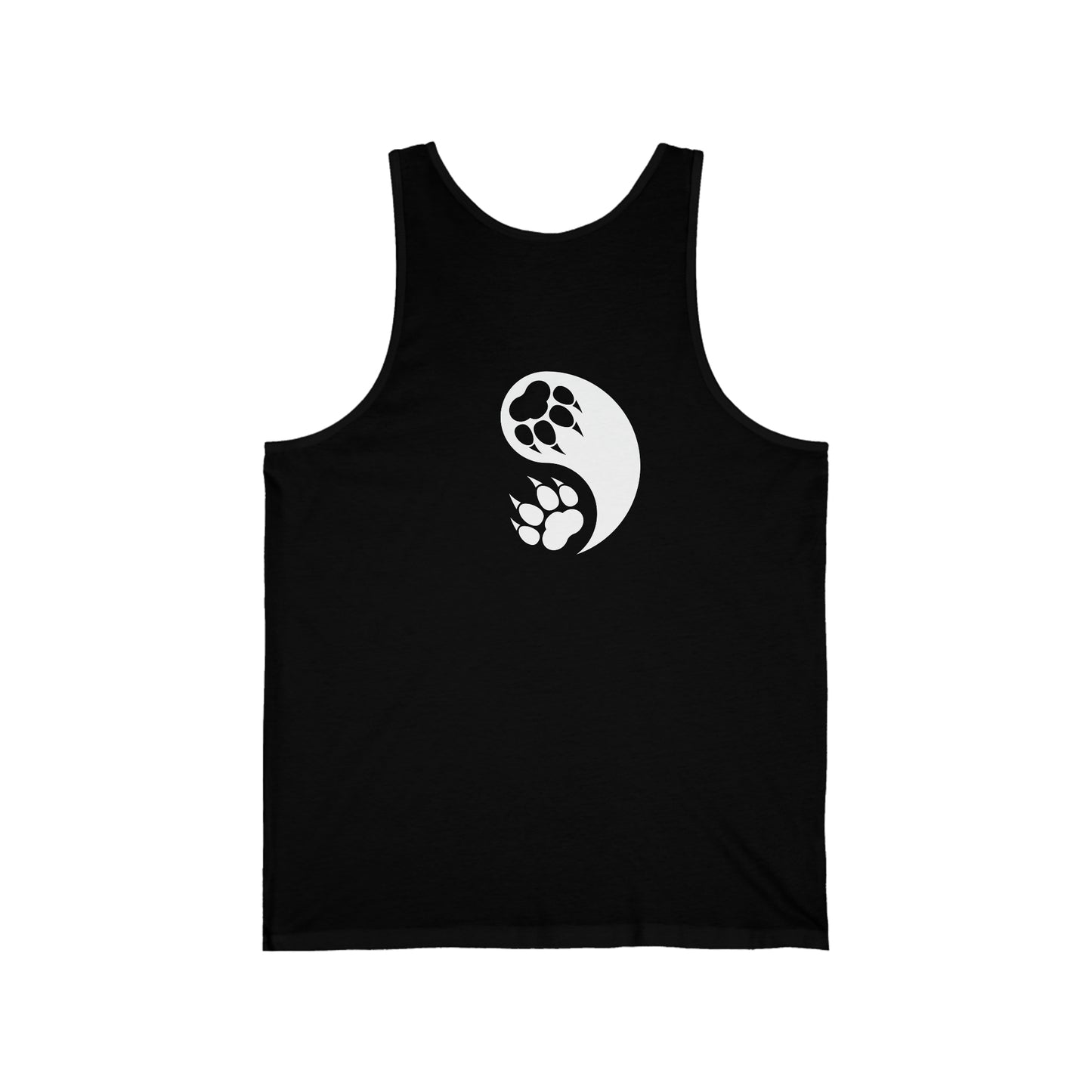 Yin Yang Paw Jersey Tank Top Shirt