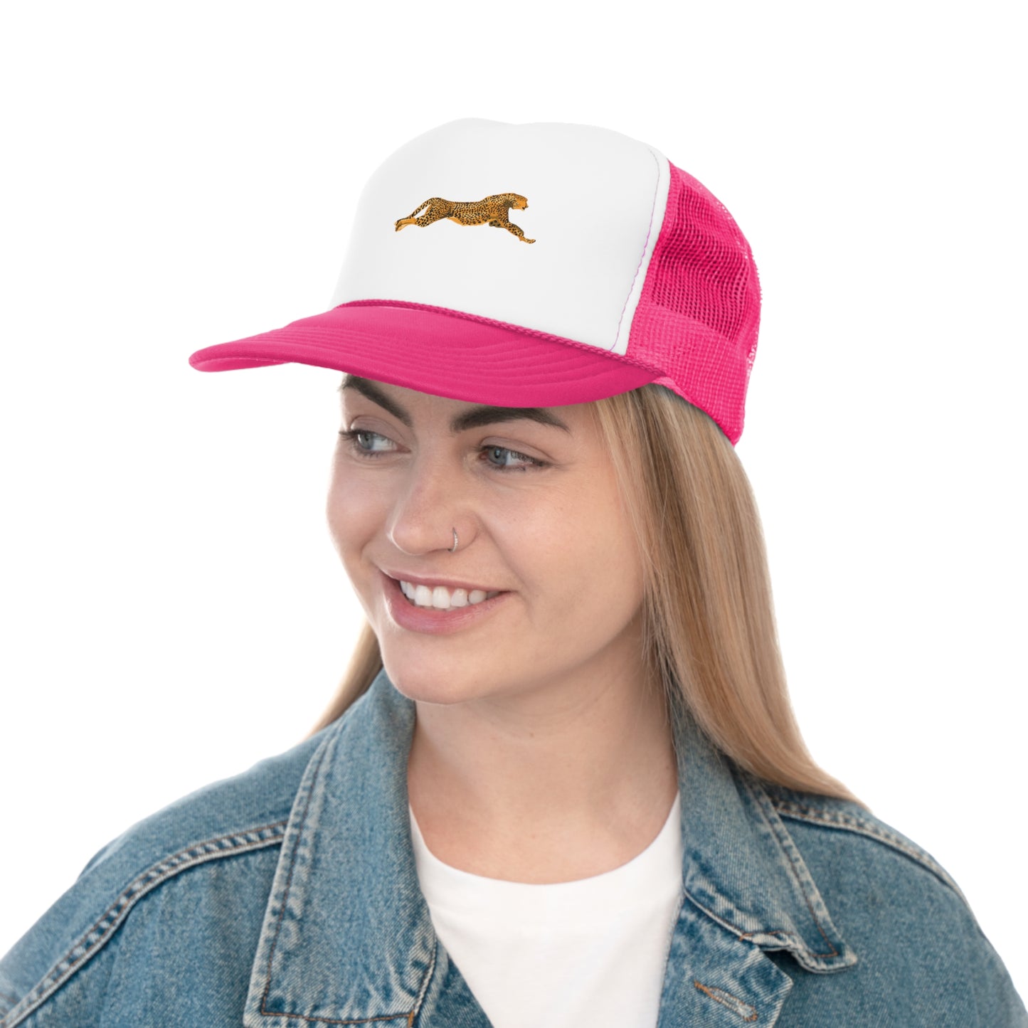 Cheetah Leap Trucker Mesh Hat