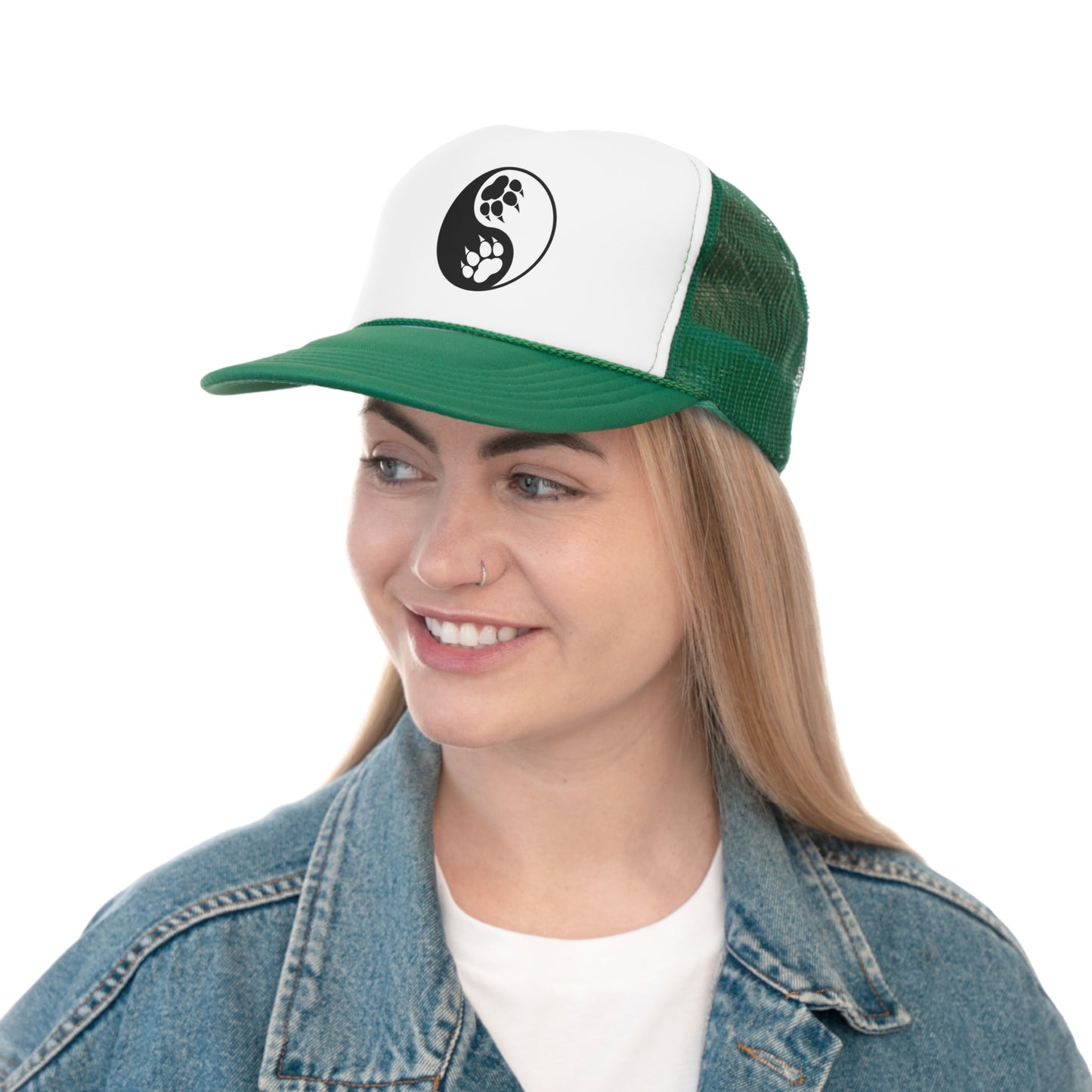 Yin Yang Paw Trucker Mesh Hat