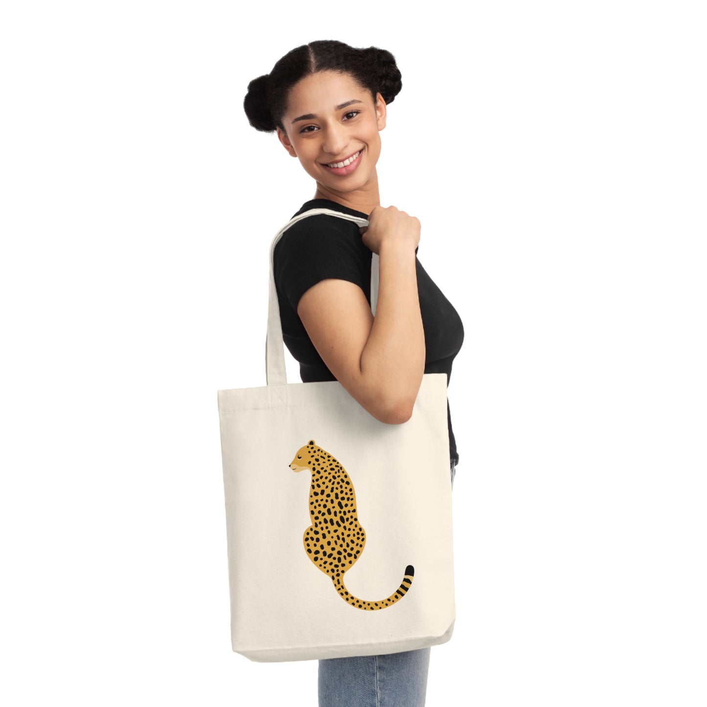 Leo Tail Recycled Materials Woven Tote Bag