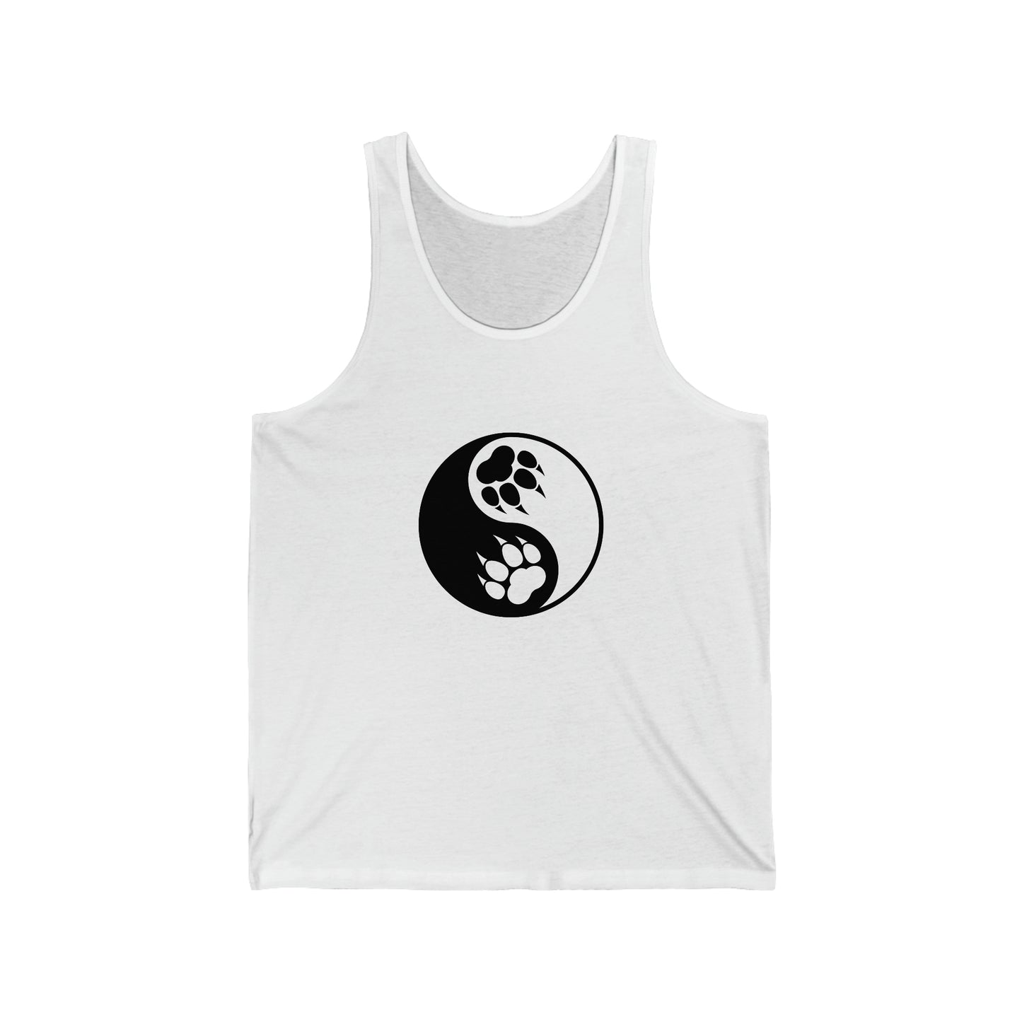 Yin Yang Paw Jersey Tank Top Shirt