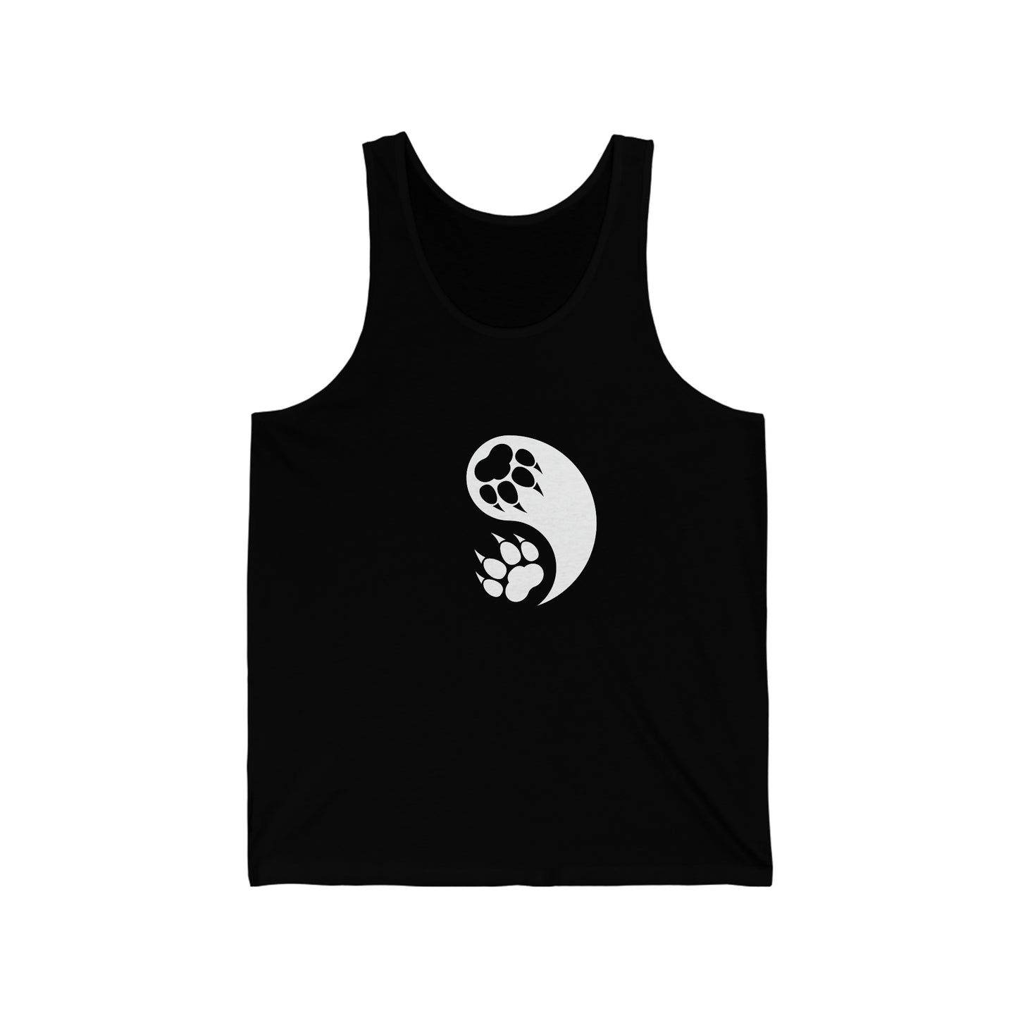 Yin Yang Paw Jersey Tank Top Shirt