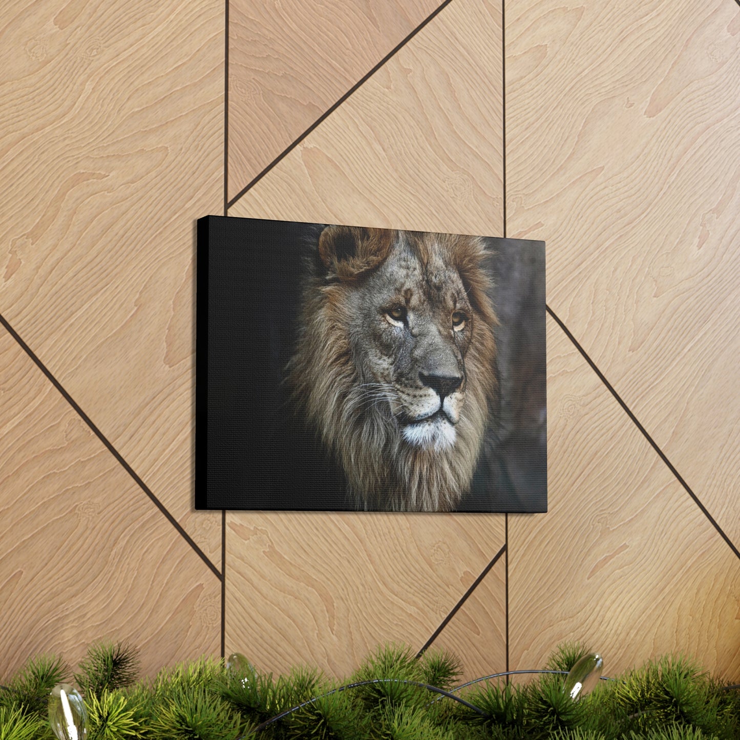 Lion Face Canvas Wall Art