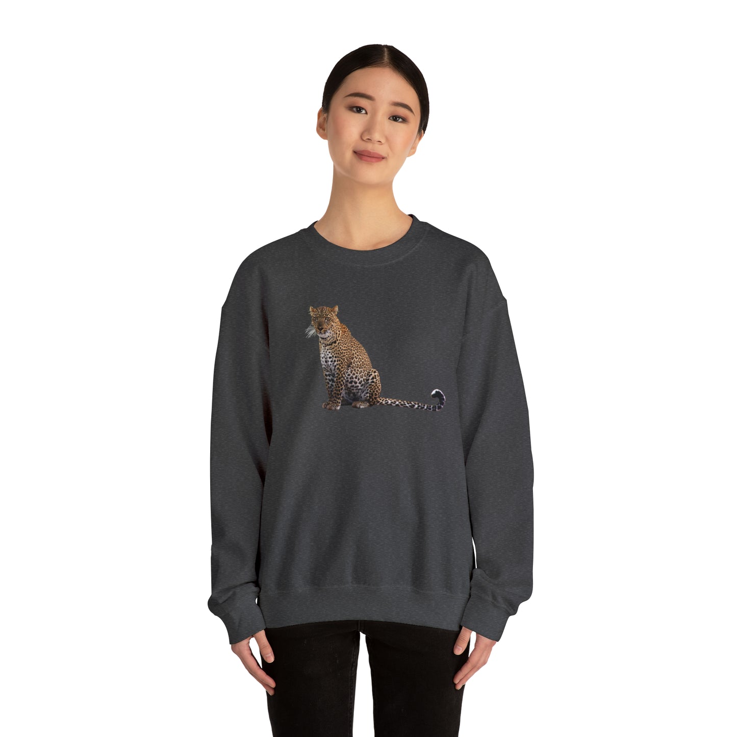 Sitting Leopard Heavy Sweatshirt