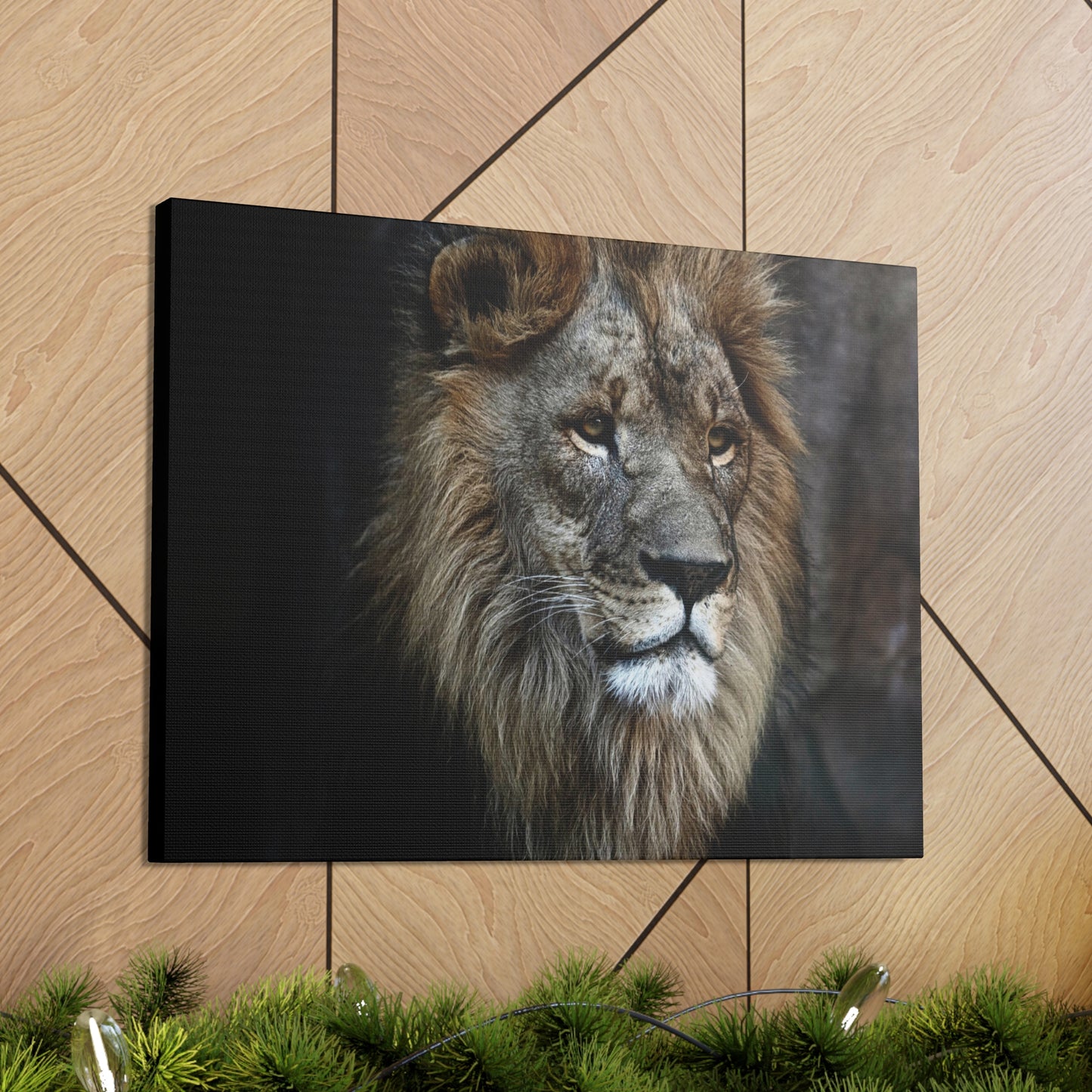 Lion Face Canvas Wall Art