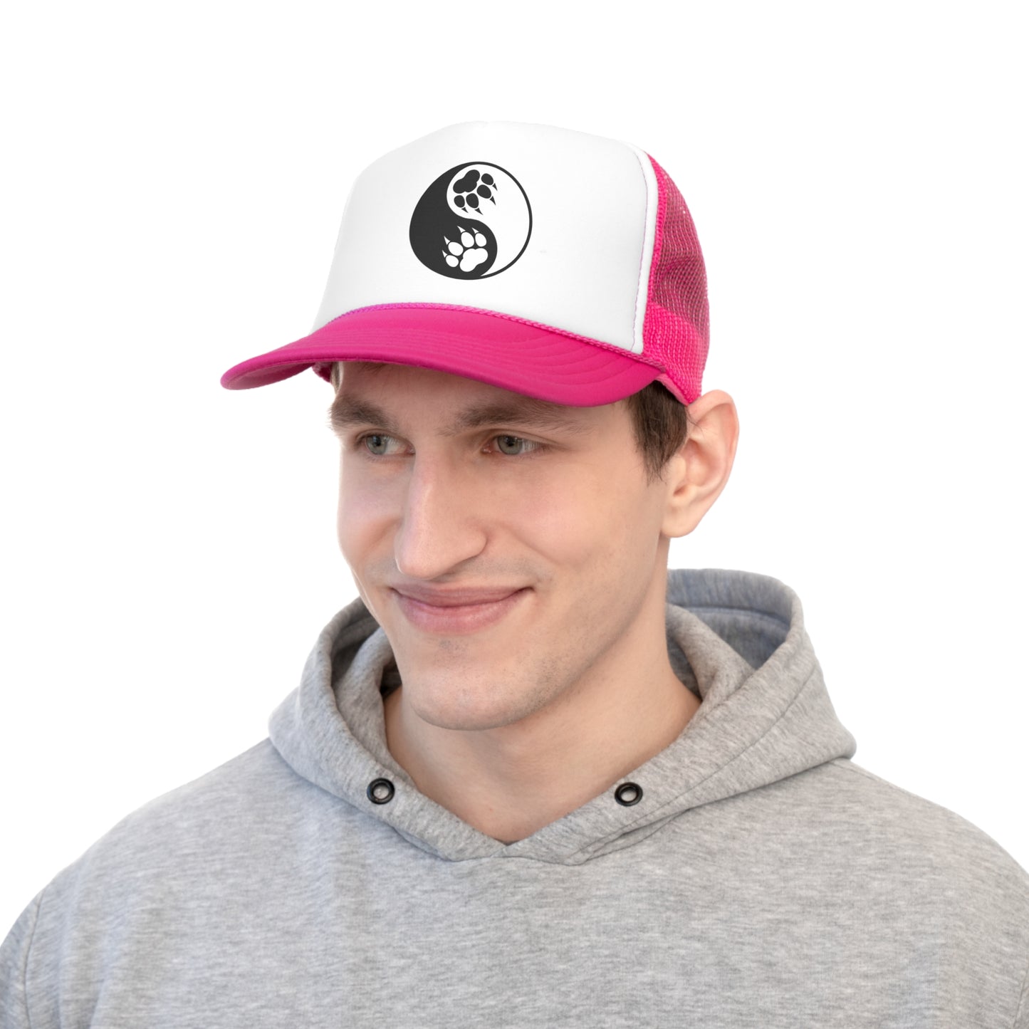 Yin Yang Paw Trucker Mesh Hat