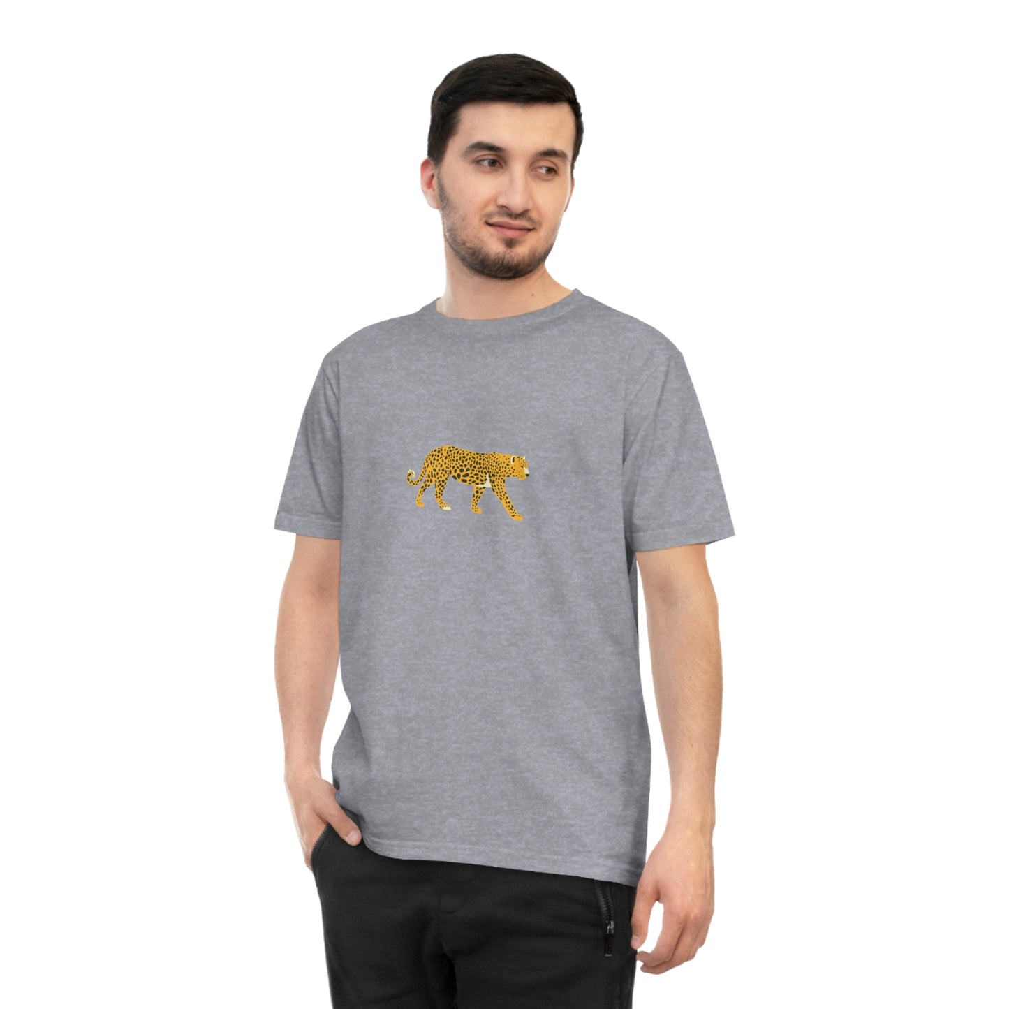 Leopard Crossing Organic Cotton Jersey T-Shirt