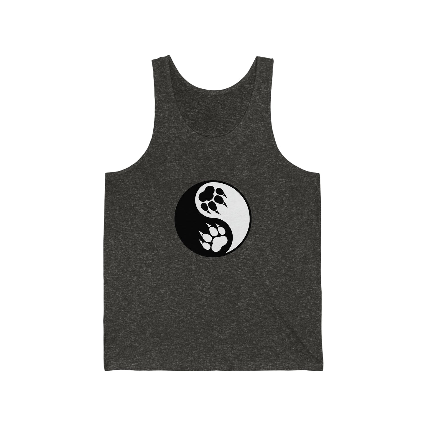 Yin Yang Paw Jersey Tank Top Shirt