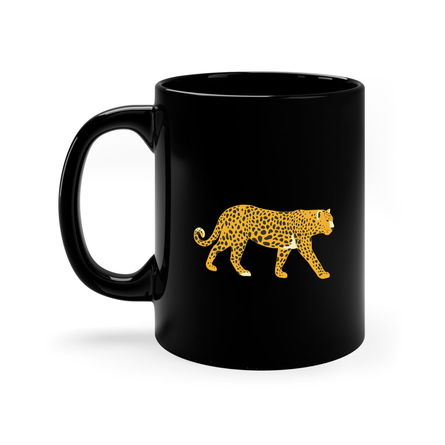 Leopard Crossing Ceramic Mug Cup