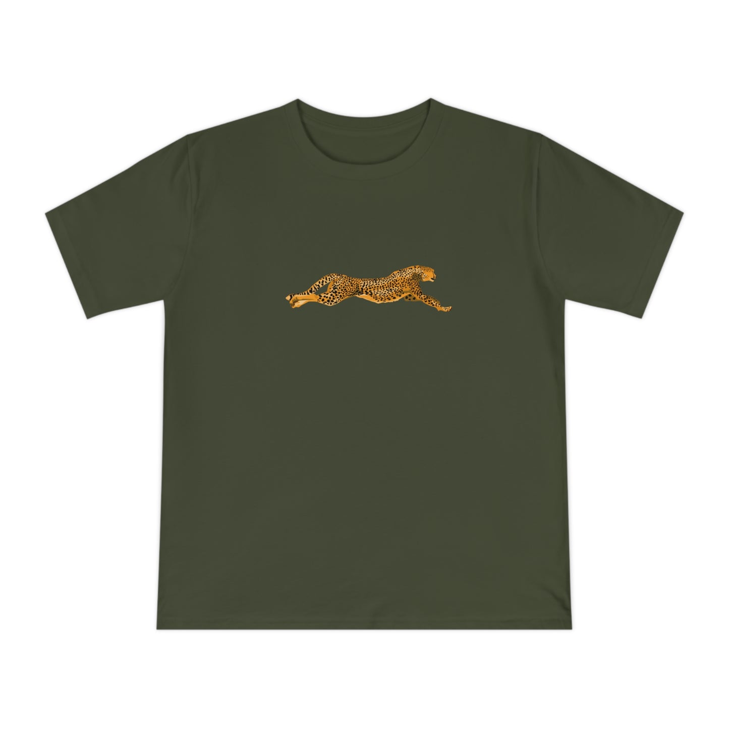 Cheetah Leap Organic Cotton T-shirt