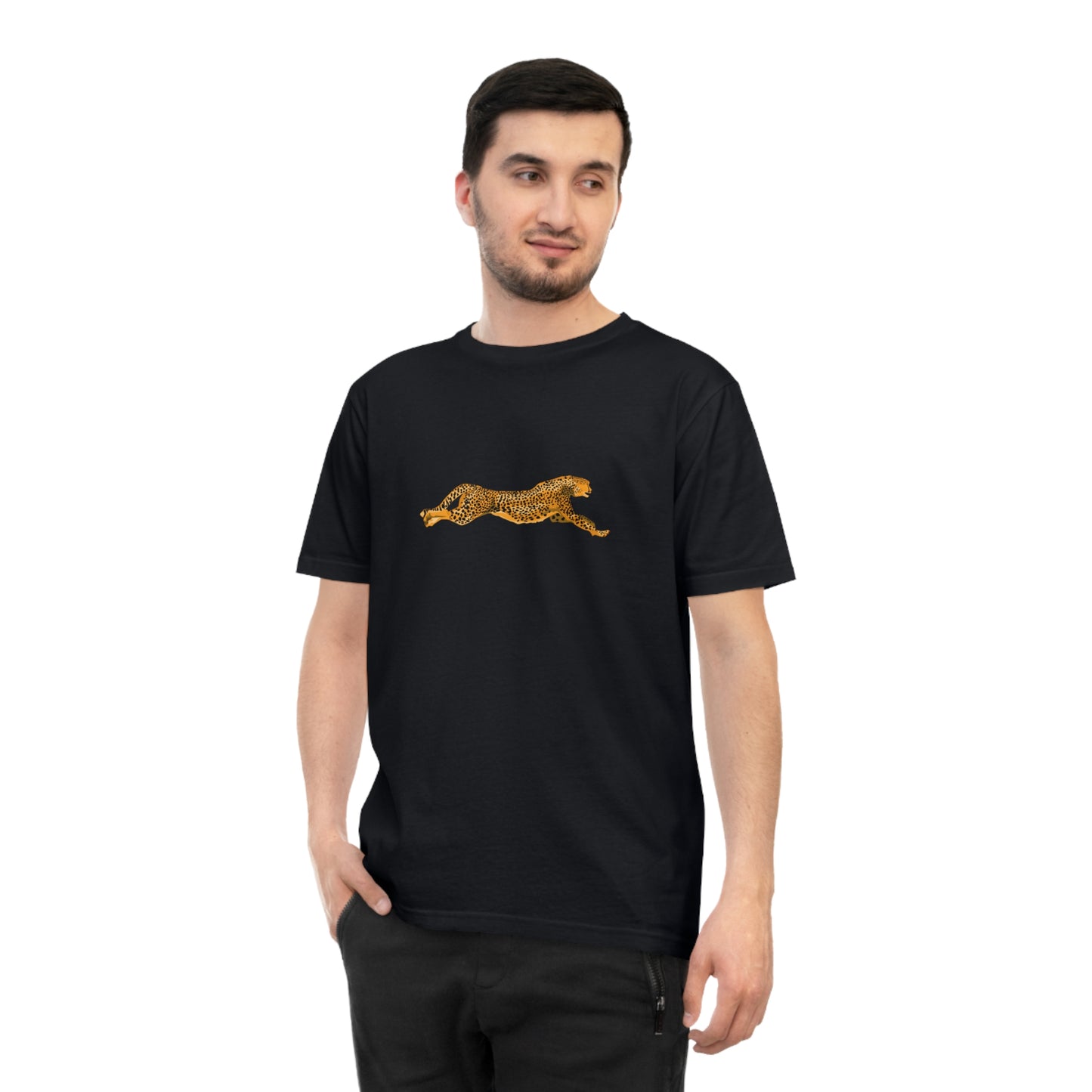 Cheetah Leap Organic Cotton T-shirt