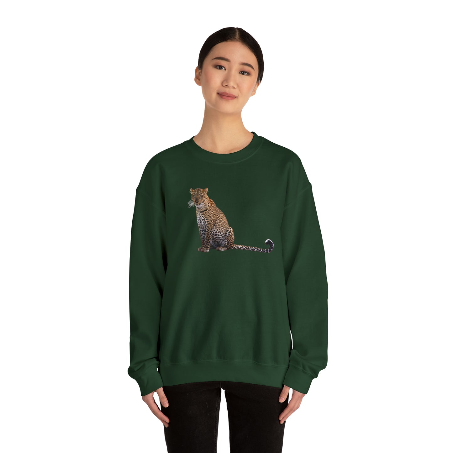 Sitting Leopard Heavy Sweatshirt