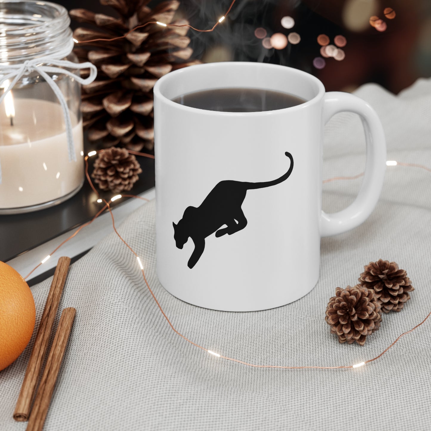 Panther Ceramic Mug Cup