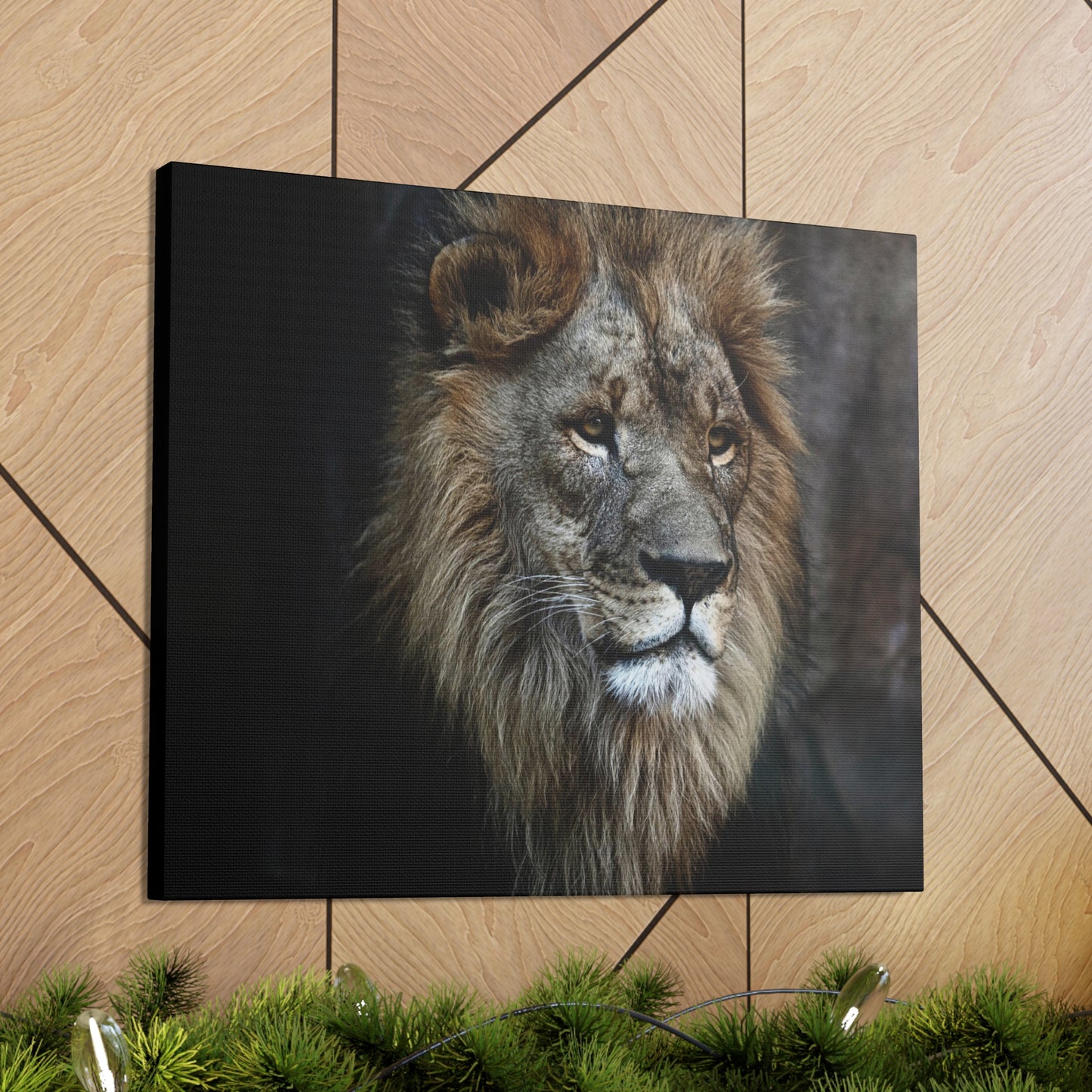 Lion Face Canvas Wall Art