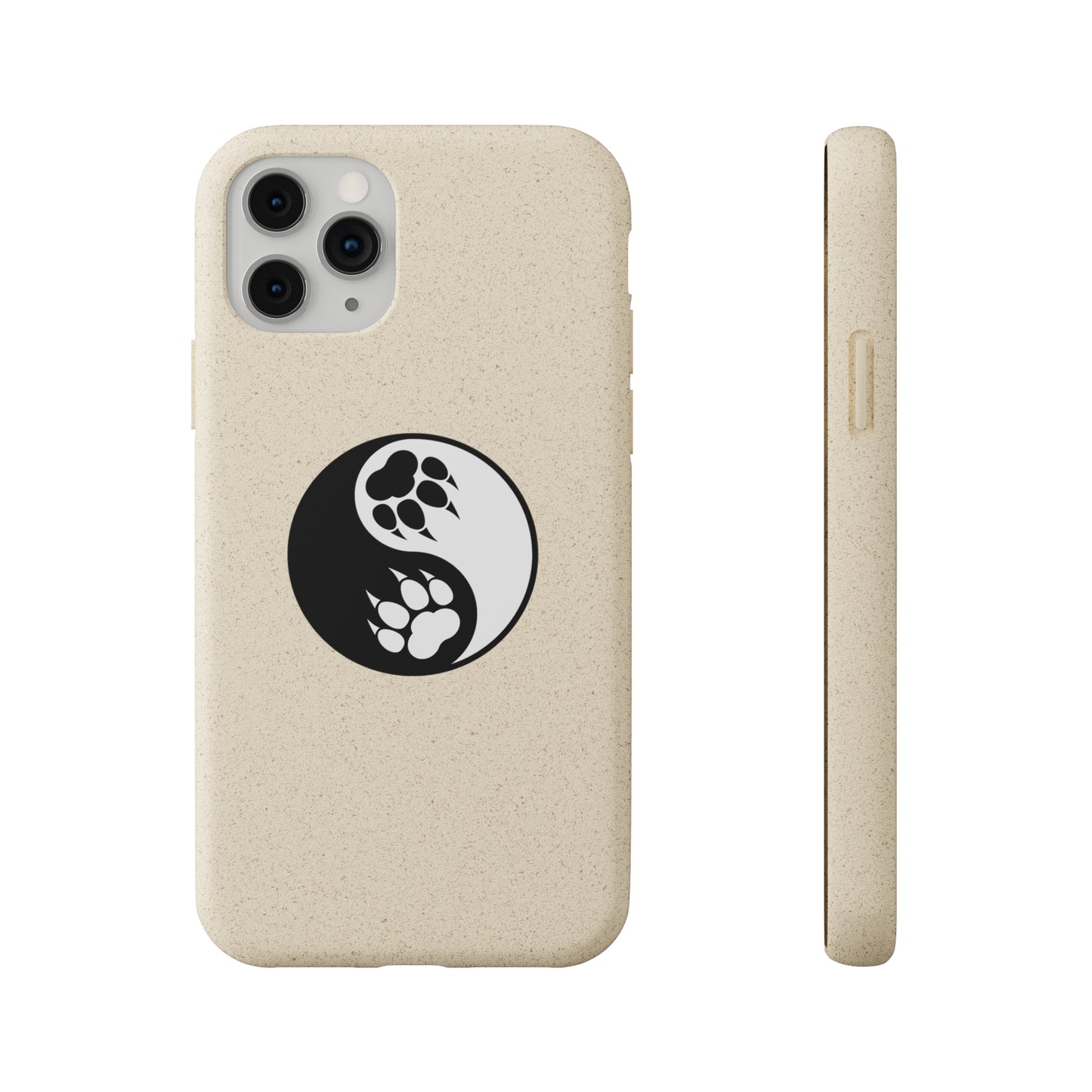 Yin Yang Paw Biodegradable Eco Phone Case