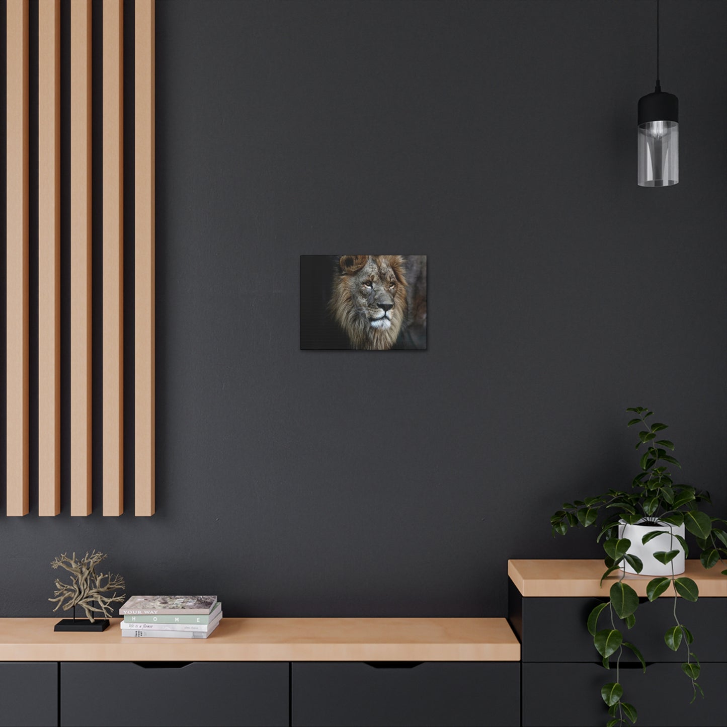 Lion Face Canvas Wall Art