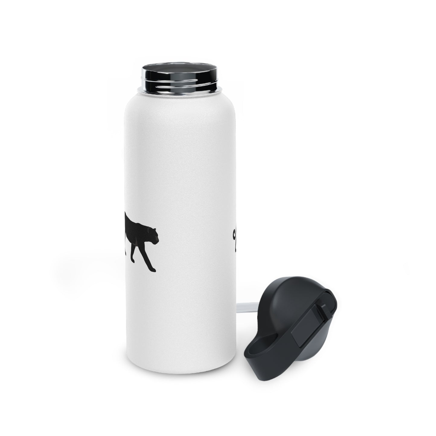 Black Panther Stainless Steel Water Bottle