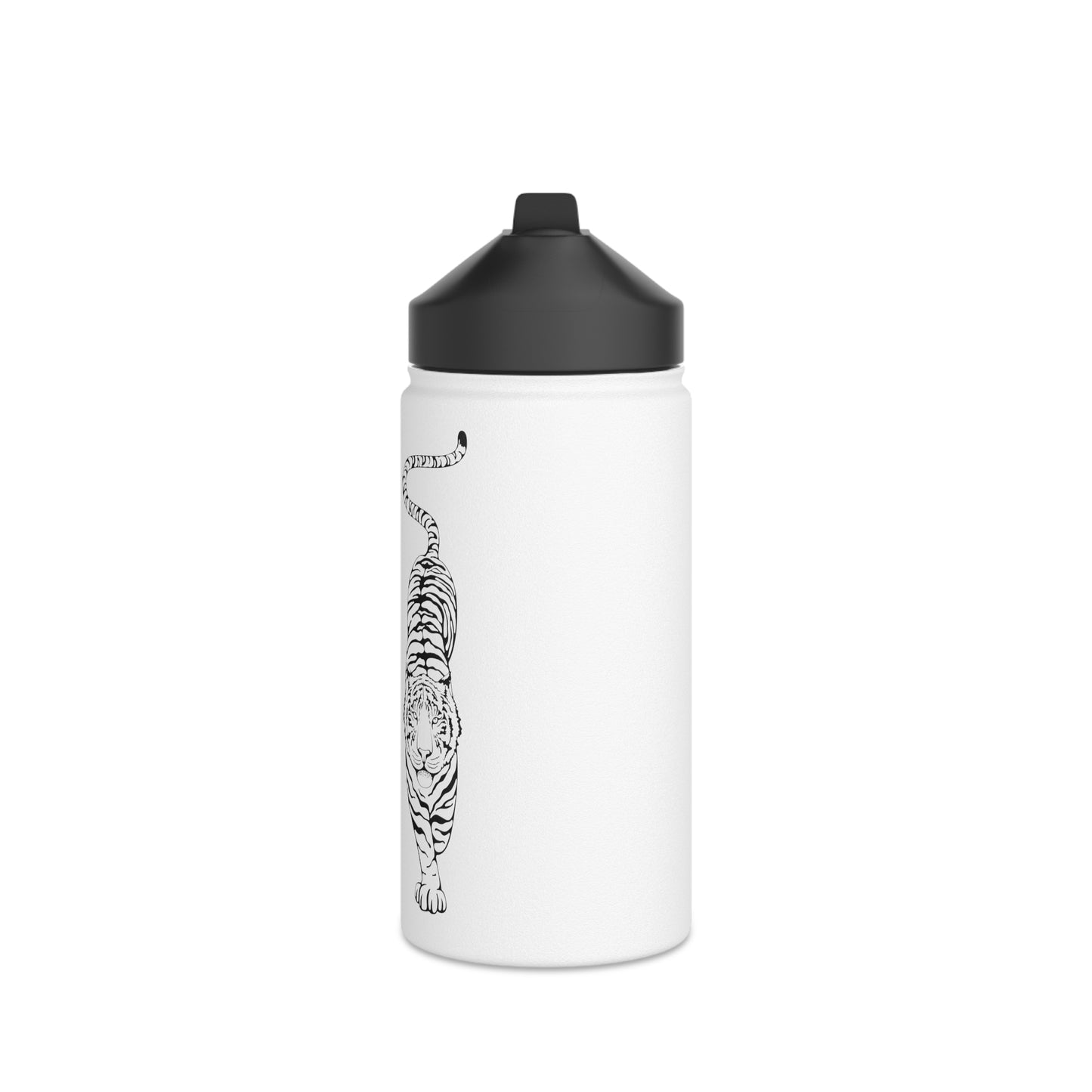 White Tiger Stainless Steel Water Bottle