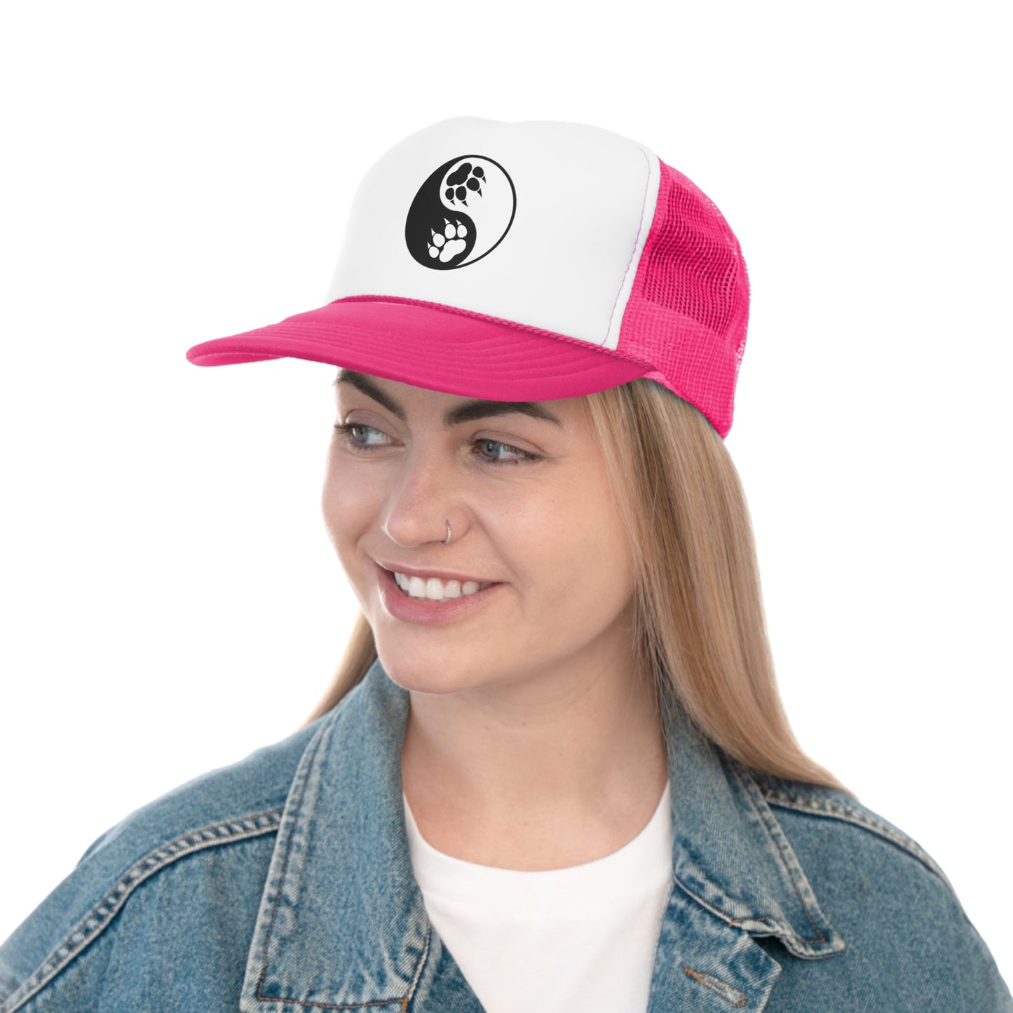 Yin Yang Paw Trucker Mesh Hat