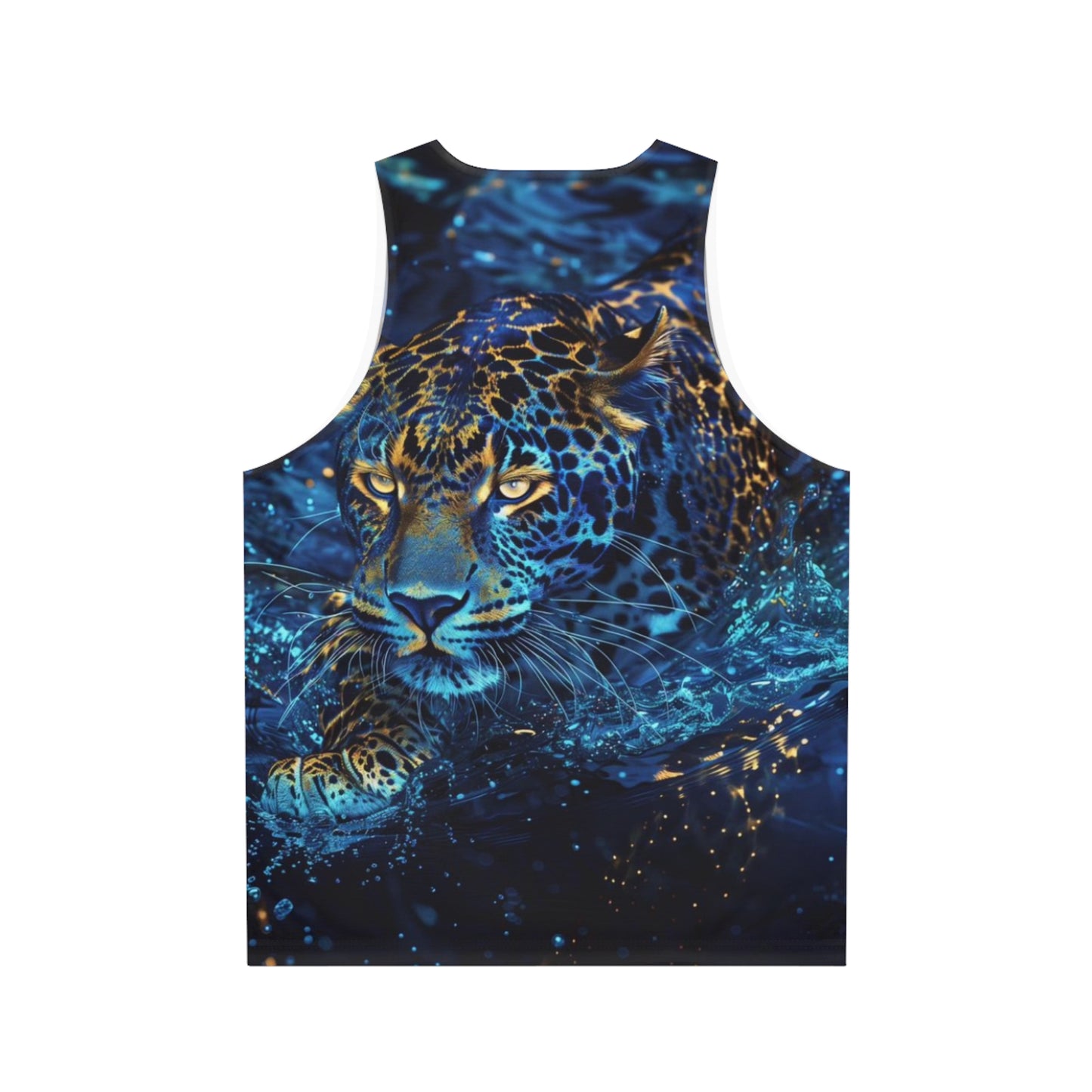 Recycled Material Shirt Blue Cat Unisex Tank Top