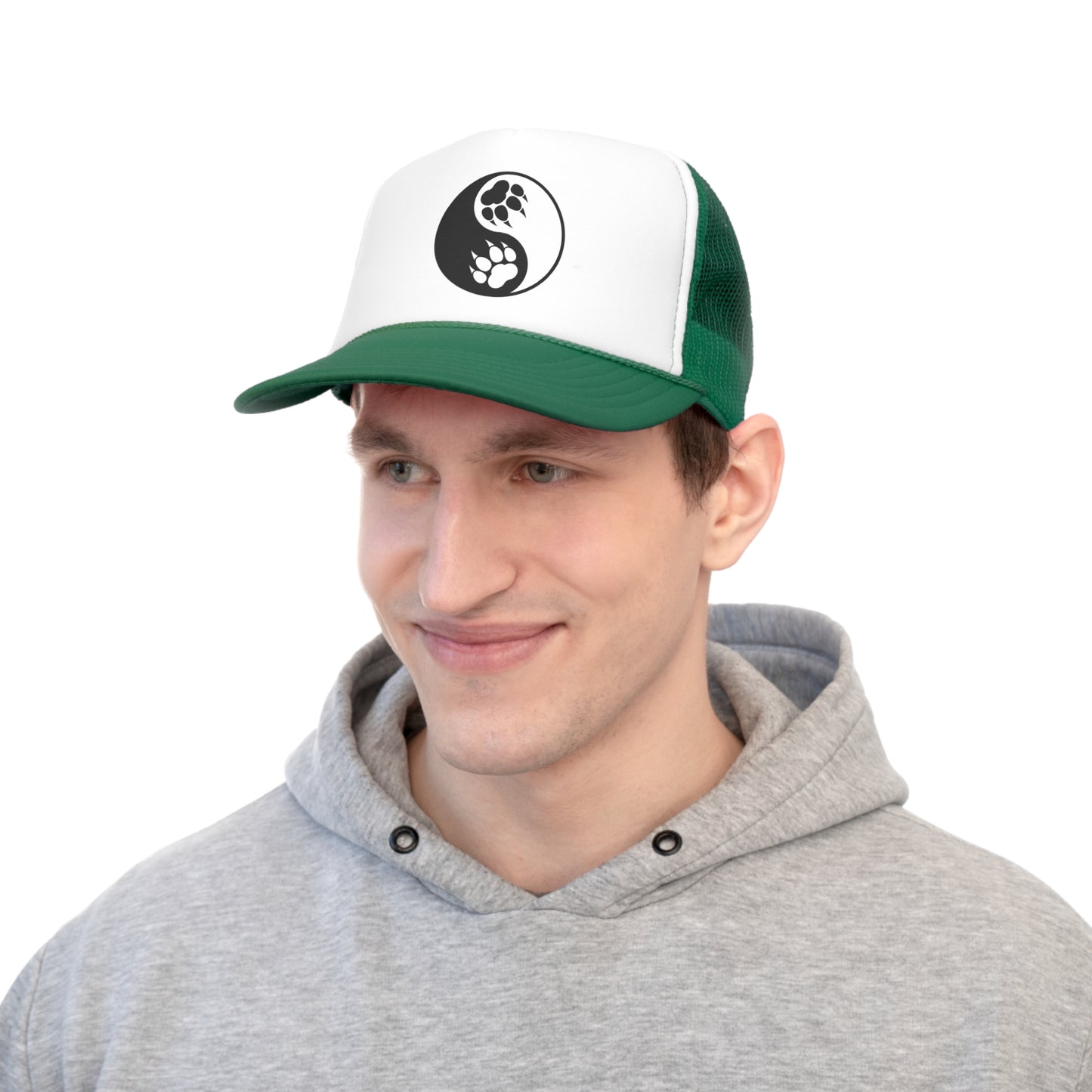 Yin Yang Paw Trucker Mesh Hat